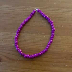 Homemade purple bracelet